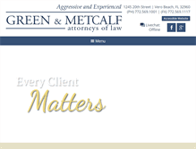 Tablet Screenshot of greenandmetcalf.com